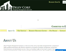 Tablet Screenshot of delevcorp.com